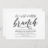 Elegante Rustikale Post-Hochzeit-Brunch-Einladungs Einladung (Vorne/Hinten)