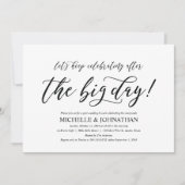 Elegante Rustikale Post-Hochzeit-Brunch-Einladungs Einladung (Vorderseite)