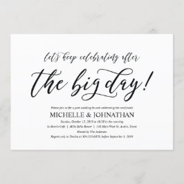 Elegante Rustikale Post-Hochzeit-Brunch-Einladungs Einladung