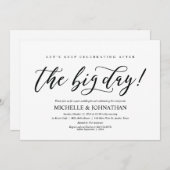 Elegante Rustikale Post-Hochzeit-Brunch-Einladungs Einladung (Vorne/Hinten)