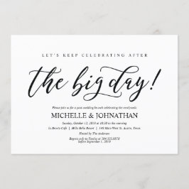 Elegante Rustikale Post-Hochzeit-Brunch-Einladungs Einladung