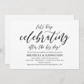 Elegante Rustikale Post Wedding Brunch Einladungsk Einladung (Vorne/Hinten)