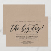 Elegante Rustikale Post Wedding Brunch Einladungsk Einladung (Vorne/Hinten)