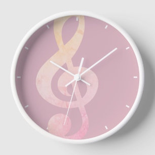 Elegante Rustikale Rosa Grunge Kunst, Dichtung und Uhr