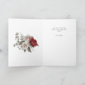 elegante rustikale Rose glücklich Mutter Tageskart Karte (Innenseite)