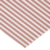 Elegante Rustikale, rote, französische Streifen Tischdecke (Schrägansicht)