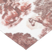 Elegante Rustikale Rote Pferde Tischdecke (Schrägansicht)