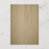 Elegante rustikale Rote Rosen Hochzeitschutzmaßnah Begleitkarte (Rückseite)