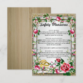 Elegante rustikale Rote Rosen Hochzeitschutzmaßnah Begleitkarte