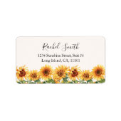 Elegante Rustikale Rücksendeadresse Adressaufkleber (Vorne)