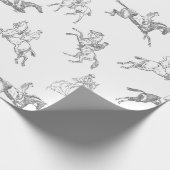 Elegante Rustikale Rustikale Reitstall Geschenkpapier (Ecke)