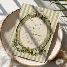 Elegante Rustikale Salbeigrüne Hochzeit