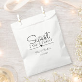 Elegante rustikale Script-Liebe ist Sweet Wedding Geschenktütchen (Ausgeschnitten)