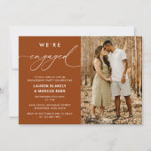 Elegante rustikale Skriptbindungspartei Einladung (Vorderseite)