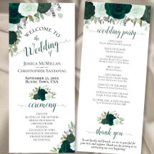 Elegante rustikale Smaragdgrüne Rose Hochzeit