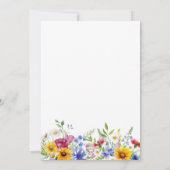 Elegante Rustikale Sommerblumenhochzeit Save The Date (Rückseite)