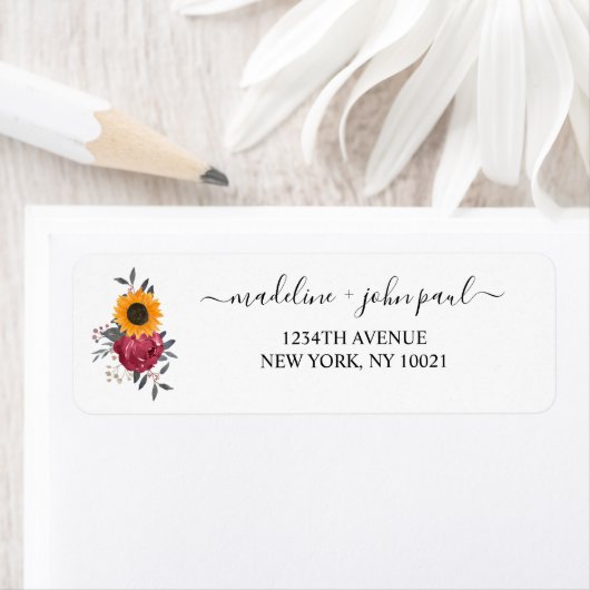 Elegante Rustikale Sonnenblume Blütenblume Burgund (Insitu)