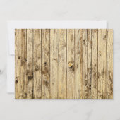 Elegante rustikale Sonnenblume im Gedächtnisfest Einladung (Rückseite)