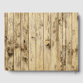 Elegante rustikale Sonnenblume im Gedächtnisfest Gästebuch (Rückseite)