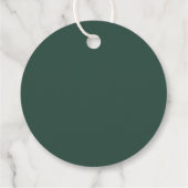 Elegante rustikale Sonnenblumendusche Geschenkanhänger (Rückseite)