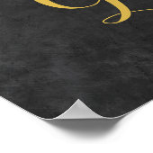 Elegante rustikale Sonnenblumenkarten und Hochzeit Poster (Ecke)