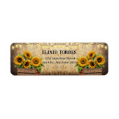 Elegante rustikale Sonnenblumenkiste Moderne Babyd (Vorne)