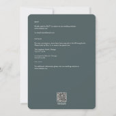 Elegante Rustikale Sonnenblumenschieferplatte All- Einladung (Rückseite)