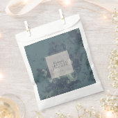 Elegante rustikale Teal-Blumen-Brautparty Geschenktütchen (Ausgeschnitten)