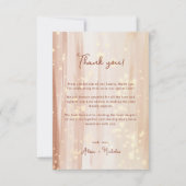 Elegante Rustikale Terracotta Dankeskarte (Vorderseite)