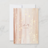 Elegante Rustikale Terracotta Dankeskarte (Rückseite)