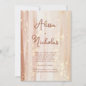 Elegante Rustikale Terracotta Einladung (Vorderseite)