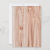 Elegante Rustikale Terracotta Einladung (Rückseite)