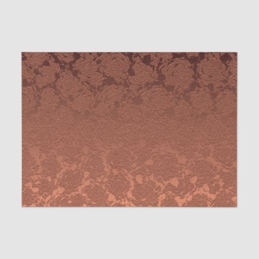 Elegante Rustikale Terracotta Herbst Seidenpapier (Vorderseite)