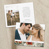 Elegante Rustikale Terracotta Rodelbahn 2 Foto Hoc Dankeskarte