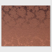 Elegante rustikale Terrakotta-Herbstblumen Geschenkpapier (Flach)