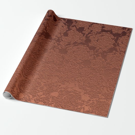 Elegante rustikale Terrakotta-Herbstblumen Geschenkpapier (Ungerollt)