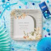 Elegante Rustikale Trauung des Kürbiskürbis Arch B Pappteller (Party)