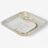 Elegante Rustikale Trauung des Kürbiskürbis Arch B Pappteller (Gewinkelt)