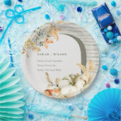 Elegante Rustikale Trauung des Kürbiskürbis Arch B Pappteller (Party)