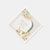 Elegante Rustikale Trauung des Kürbiskürbis Arch B Serviette (Ecke)