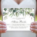 Elegante Rustikale Vegetation Bridal Brunch Einlad Einladung<br><div class="desc">Elegante Rustikale Grüne Bridal Brunch Einladung von Girly-Girl-Graphics bei Zazzle: Diese zart-modische und einzigartig schicke, klangvolle, aber elegant elegante moderne minimalistische botanische Aquarele mit Goldakzenten unterstreicht eine stilvolle Kalligraphie-Schrift und Drucktypografie Bridal Brunch und/oder Bridal Duschkarte um Ihre Liebe zu personalisieren und mit der Familie und Freunden zu teilen. Vielen Dank...</div>