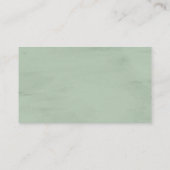 Elegante Rustikale Vegetation, UAWG Erinnerung Begleitkarte (Rückseite)