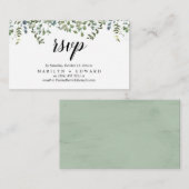 Elegante Rustikale Vegetation, UAWG Erinnerung Begleitkarte (Vorne/Hinten)