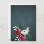 Elegante rustikale Villenpaare duschen Einladung (Rückseite)