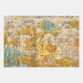 Elegante rustikale Vintage Textur Decoupage Geschenkpapier Set (Vorderseite 3)