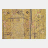 Elegante rustikale Vintage Textur Decoupage Geschenkpapier Set (Vorderseite 2)