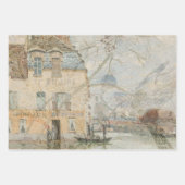 Elegante rustikale Vintage Textur Decoupage Geschenkpapier Set (Vorderseite 3)