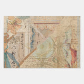 Elegante rustikale Vintage Textur Decoupage Geschenkpapier Set (Vorderseite)