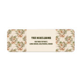 Elegante Rustikale Wasserfarbe Botanische Weihnach (Vorne)