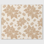 Elegante Rustikale Wasserfarbe Botanische Weihnach Geschenkpapier (Flach)